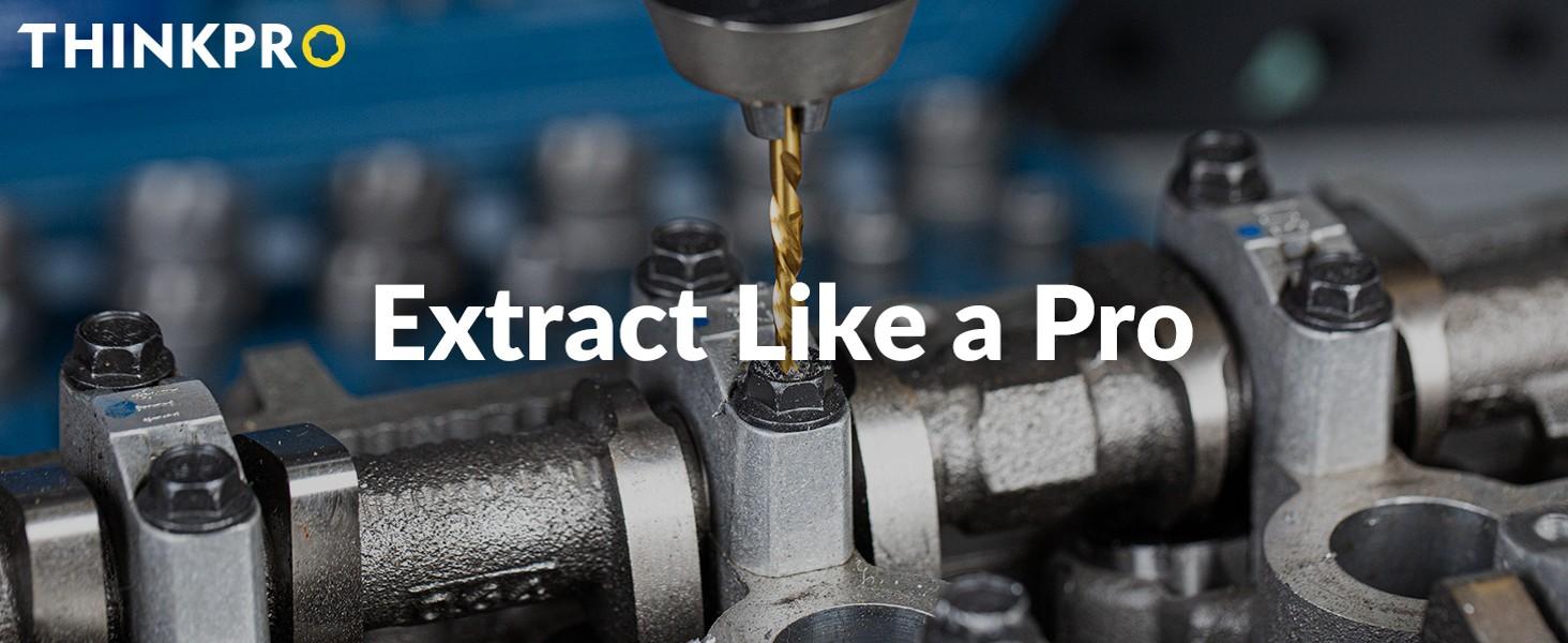 39Pcs Bolt Extractor Set and Bit Kit,Multi-Spline Screw Extractors,Easy Out Broken Lug Nut Extraction Set for Damaged,Frozen,Studs,Rusted,Rounded-Off,Screws (39-piece)