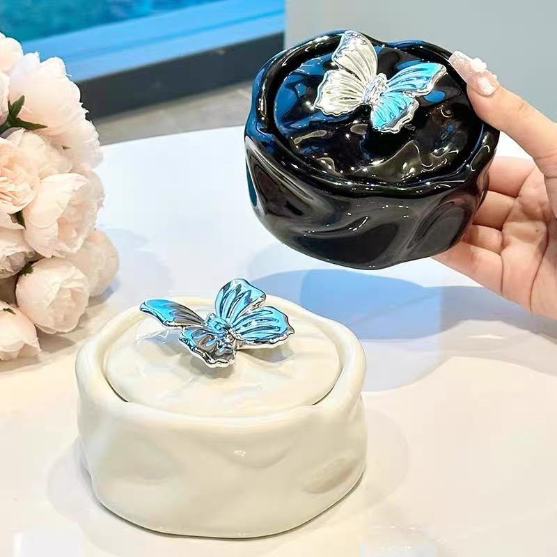 Ceramic Ashtray for Home Decoration Living Room Tabletop Storage Organizer Jewelry Display Light Luxury  Creative Ash Tray