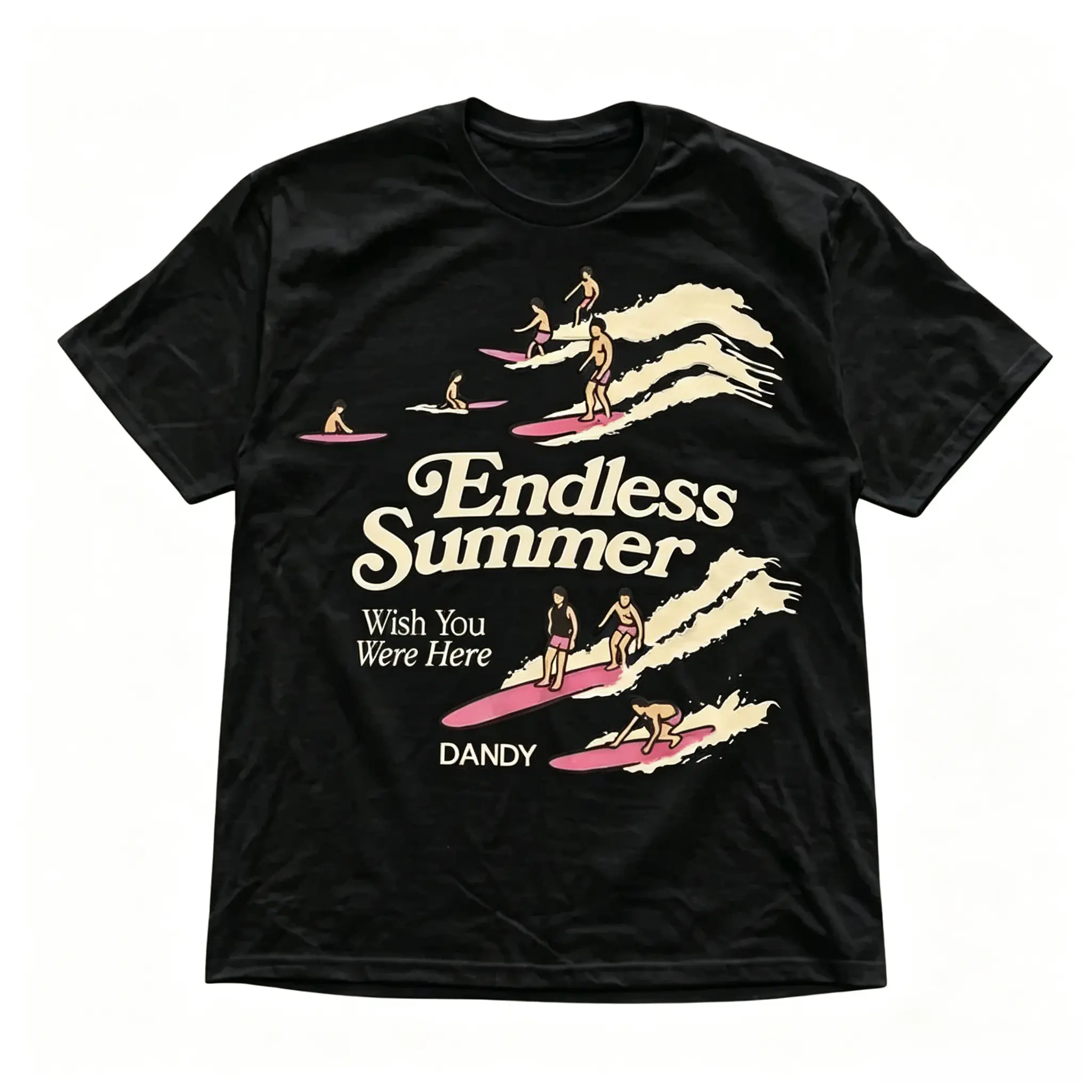 The Endless Summer Surf Graphic Tee, Retro Beach Vacation Shirt, Vintage Surfer T-Shirt, Gift For Woman, Gift For Men, Womenswear Top Underwear Streetwear, Trending Shirt