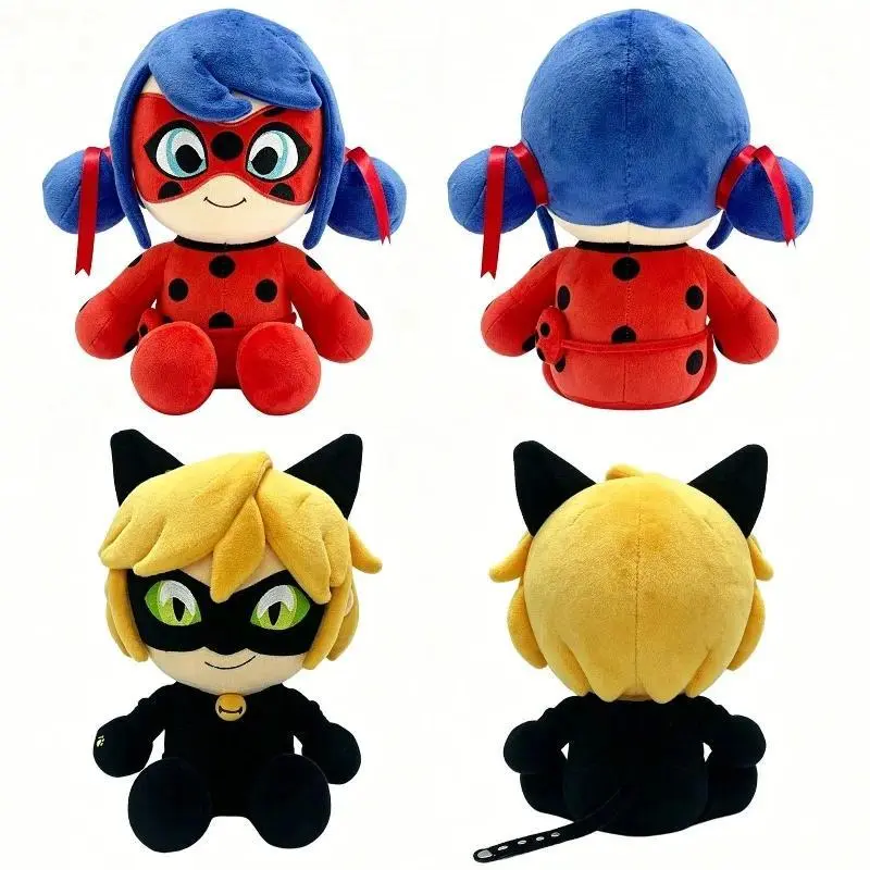 2026 hot item New Ladybug Girl Anime Game Second Creation Peripheral Plush Toys Birthday Gifts for Friends Room Bedroom Ornaments Dolls Popular toys
