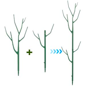 5 Pack Stackable Plant Stakes, Climbing Plant Structures for Monstera, Pothos, Philodendron Plant Stakes for Indoor Plants