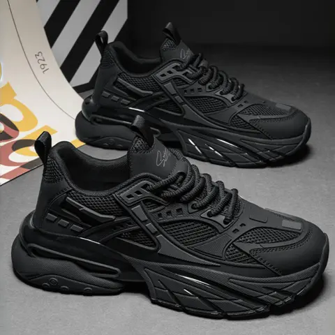Breathable Men's Height Increasing Samurai Dad Shoes, Thick Sole Mesh Casual Sports Trendy Fashionable Sneakers, Comfortable Walking Shoes, Casual Sporty Sneakers, Thick Soled Sneakers