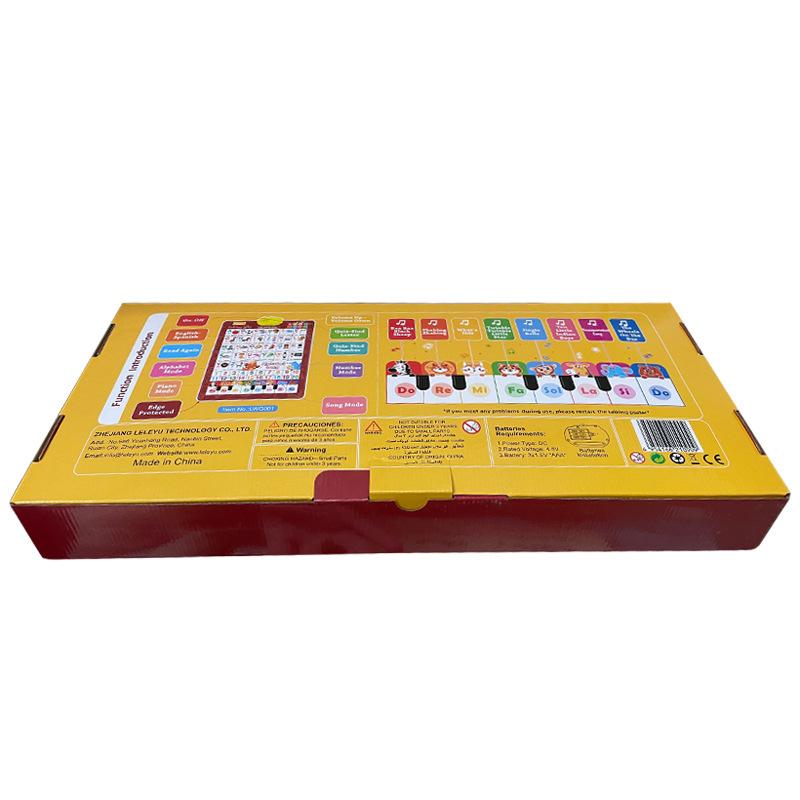 Spanish-English Bilingual 26-Letter Sound Book, Children's Early Education Alphabet and Word Learning Machine, Electronic Educational Digital Device