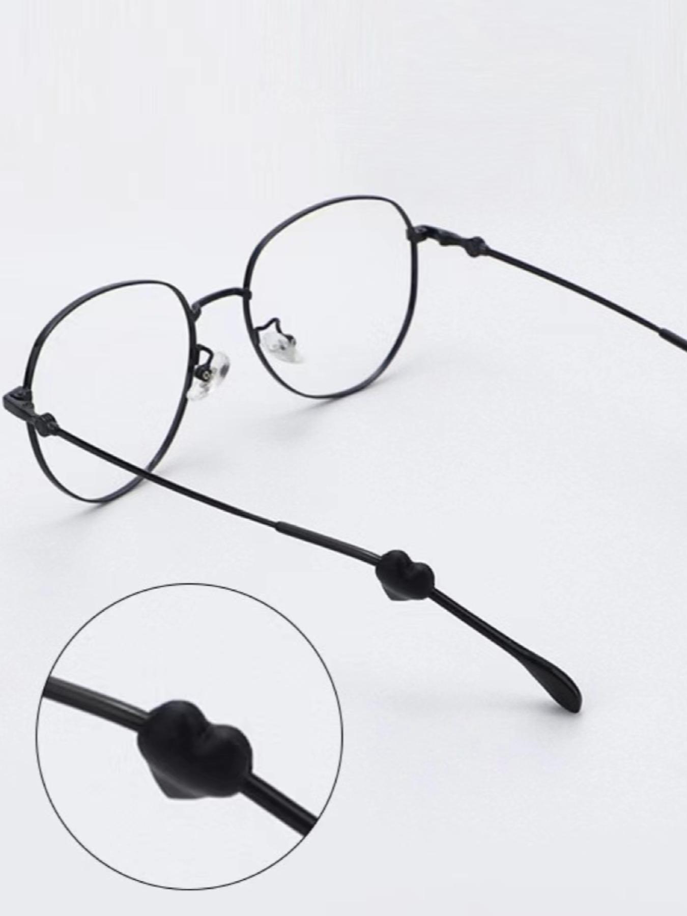 Heart Shaped Anti-slip Glasses Ear Clip & Ear Hook, Silicone Anti-slip Glasses Leg Cover, Fashion Eyewear Accessories for Women & Men