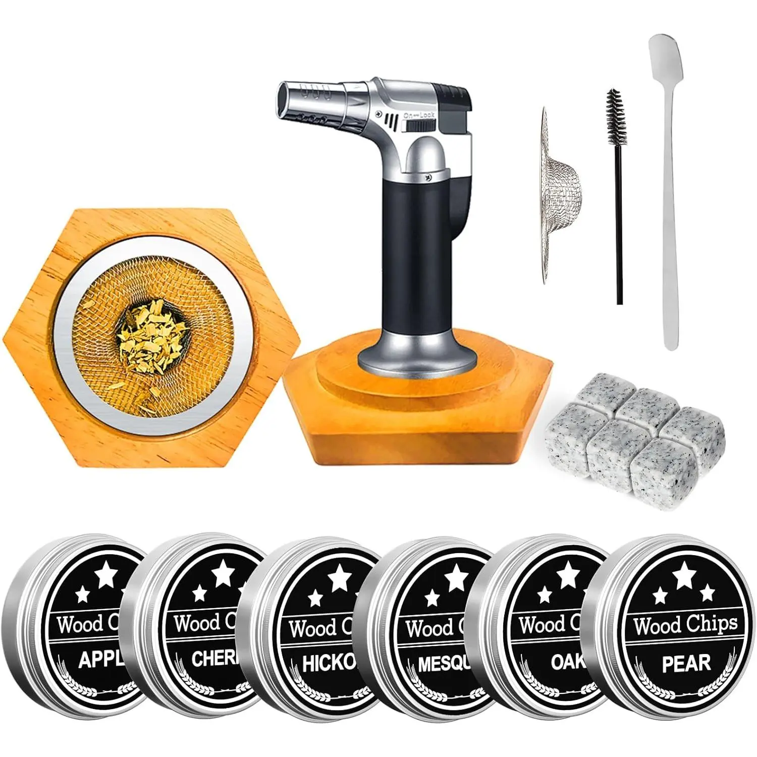Bourbon Whiskey Gifts for Men Dad - Cocktail Smoker Kit with Torch, Birthday Anniversary Unique Gifts for Men Dad Boyfriend Husband Grandpa, Smoked Bourbon Kit, Mens Gifts Ideas
