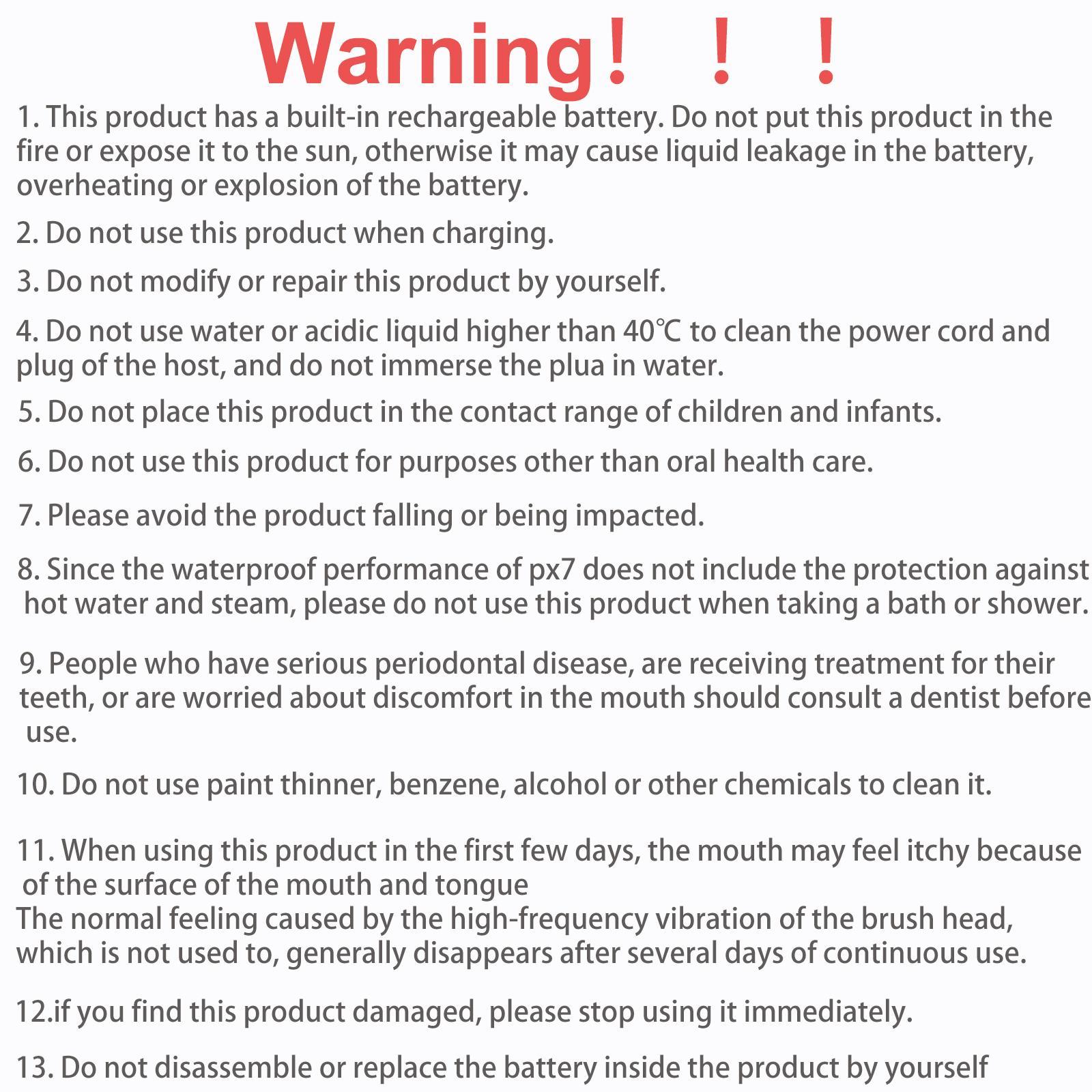 Portable Electric Toothbrush, 1 Box Rechargeable Sonic Teeth Cleaning Toothbrush with 8 Counts Replacement Brush Heads, Intelligent Timer Toothbrushes for Adults, Valentine's Day gift