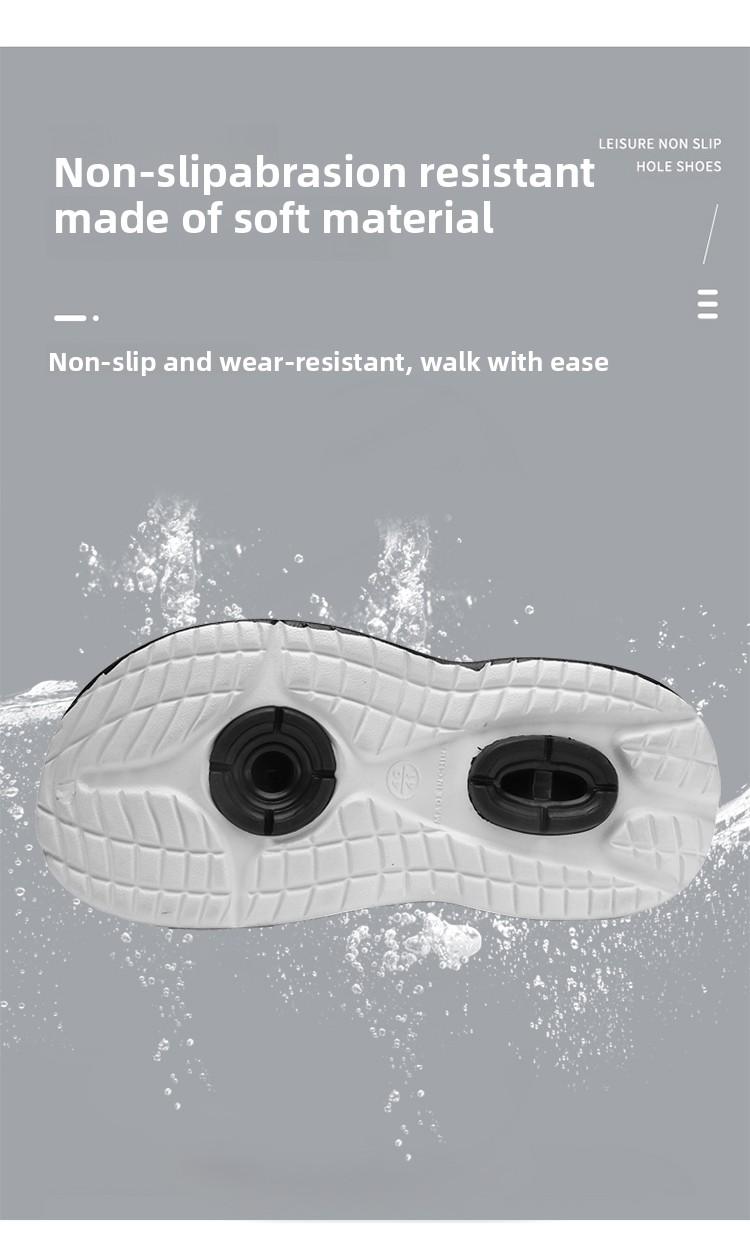 Summer Men's Clogs Outdoor Thick Sole Non-Slip Odor Resistant Durable Quick Drying Soft Beach Sandals 8810