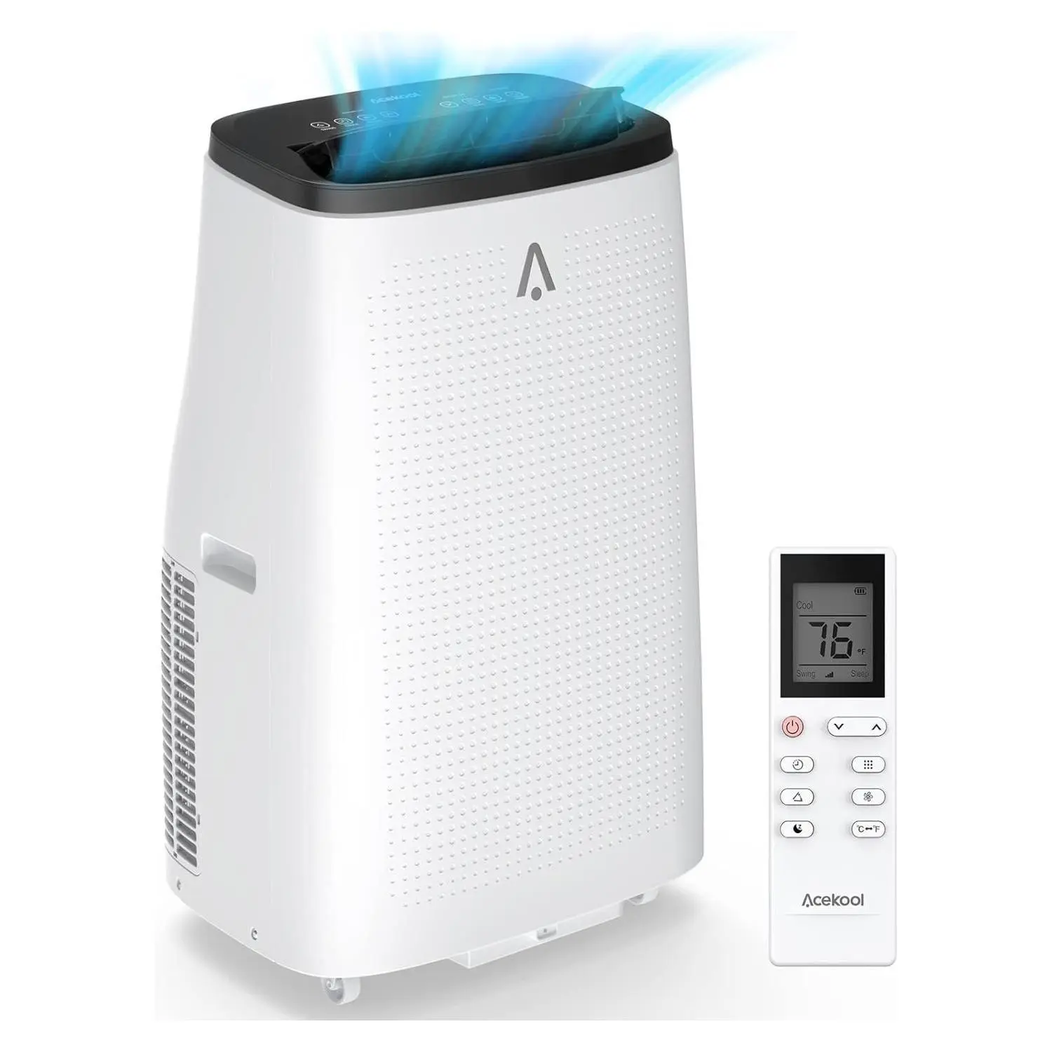 15000 BTU Portable Air Conditioner, 3-in-1 AC Unit with Cooling Dehumidifier Fan, Quiet ≤54dB 24H Timer LCD & Remote Control, Cools Up to 850 Sq.Ft, Easy Install Window Kit for Home Bedroom Office