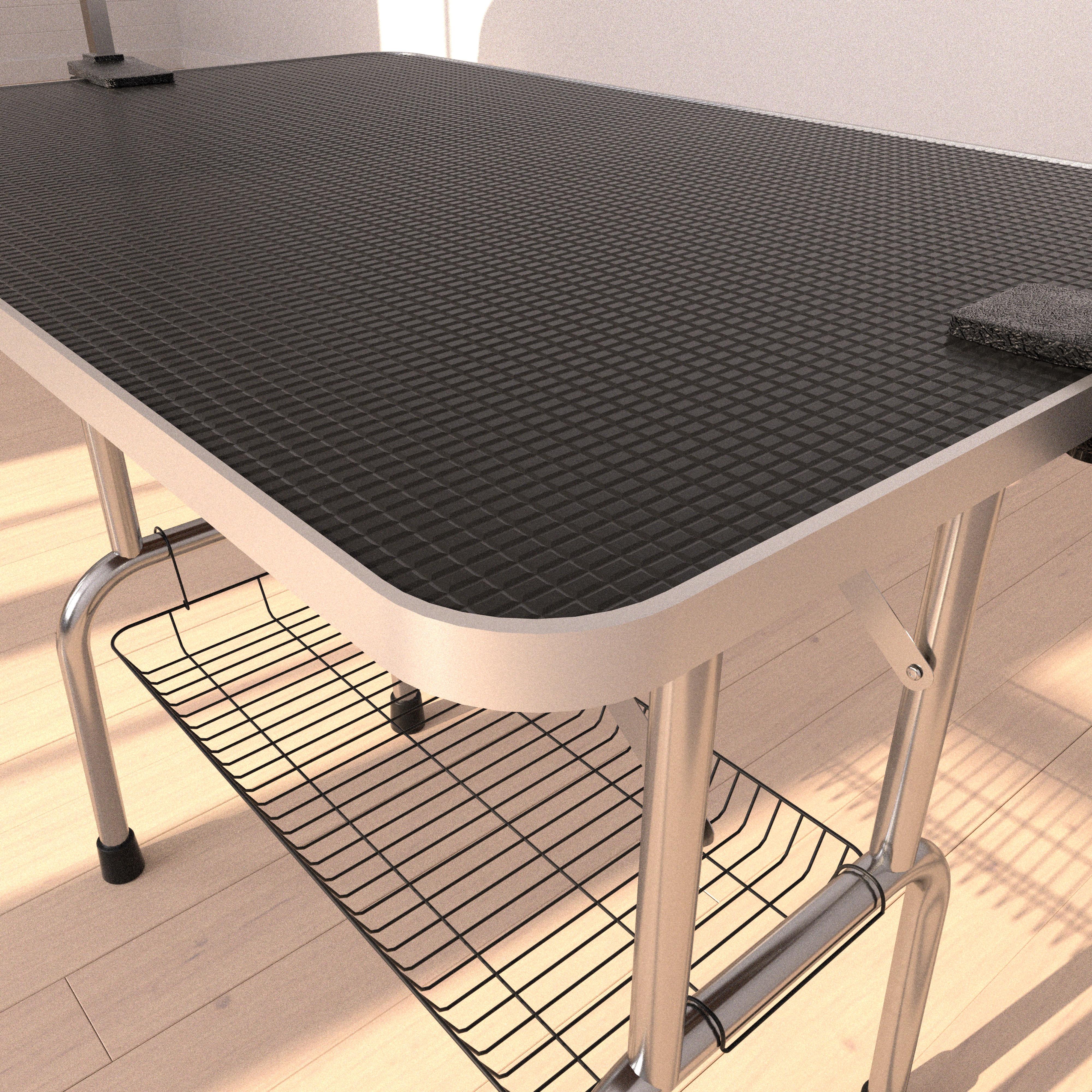 ARCH Large Grooming Table for Pet Dog and Cat with Adjustable Arm and Clamps Large Heavy Duty Animal grooming table, 42''/Black   WL