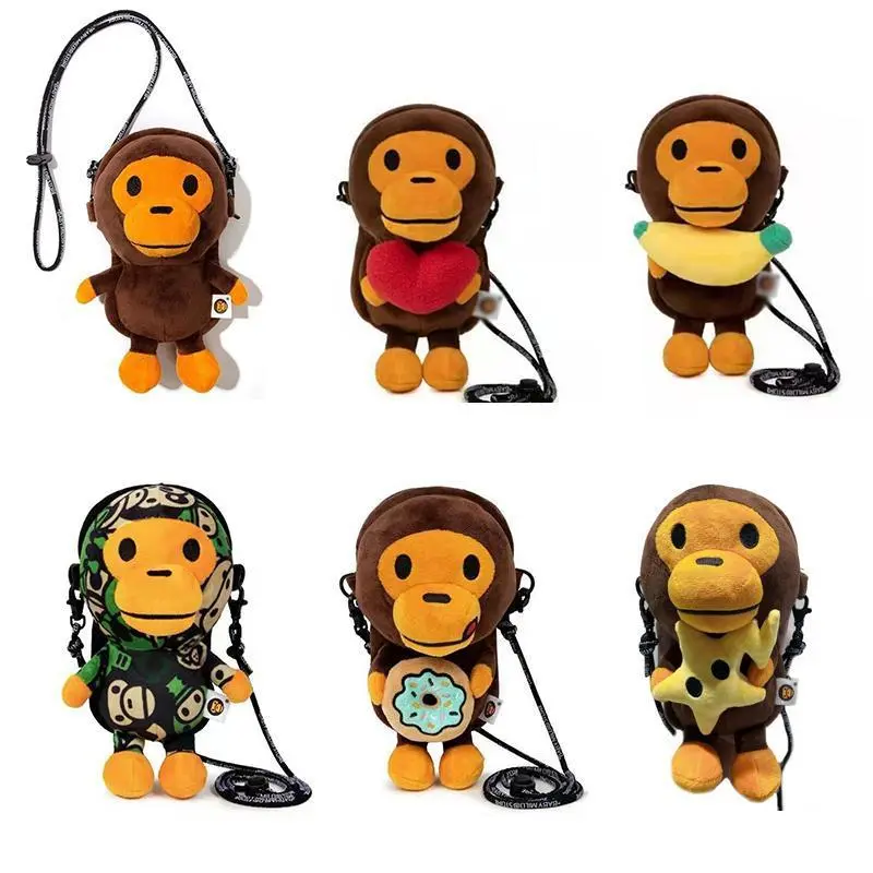 Baby Phone Crossbody Shoulder Bag, Portable Trendy Brand Accessory for Stuffed Toy Play