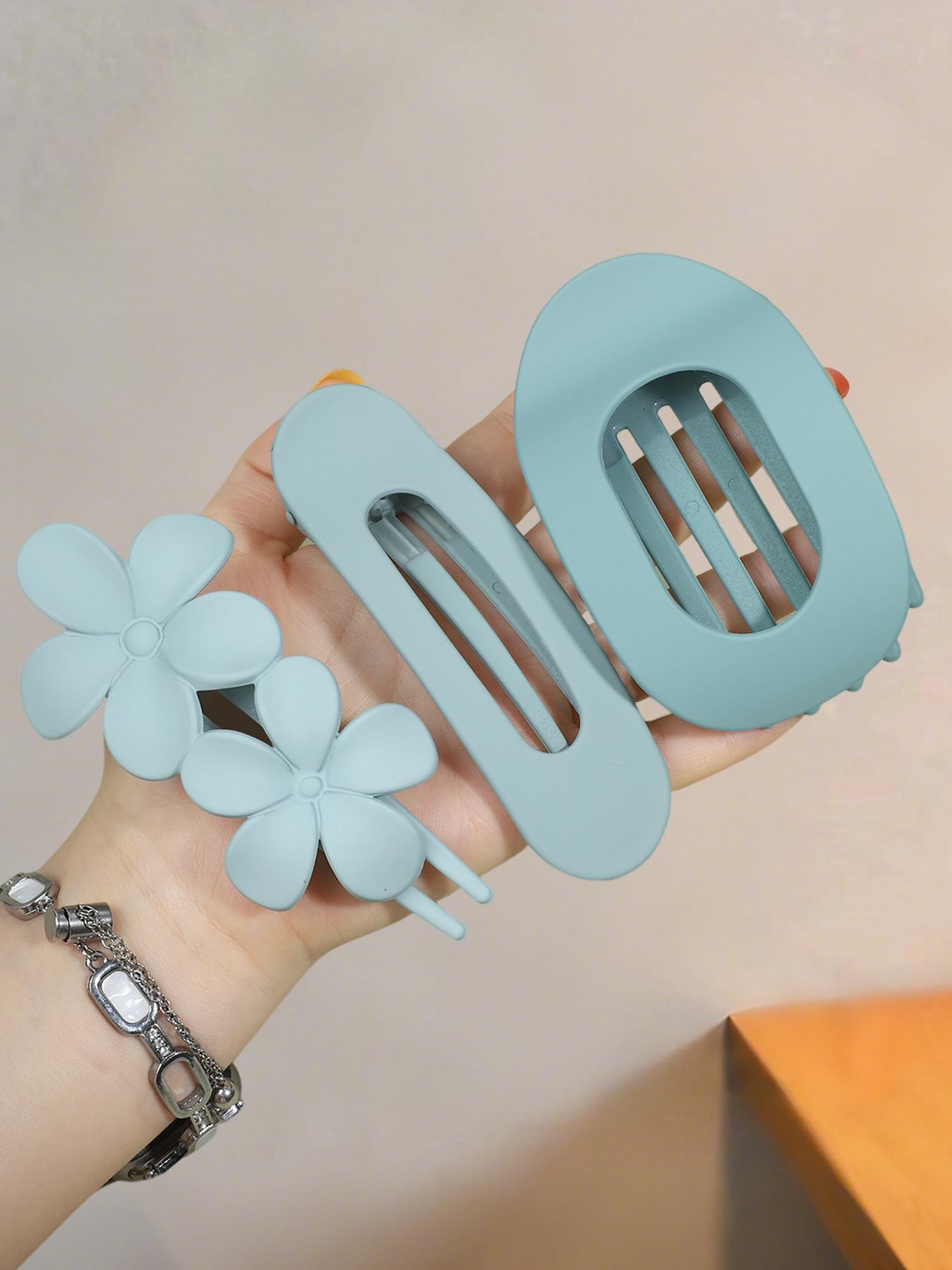 8pcs Matte Anti-Slip Large Hair Clips for Women, Suitable for Thick & Thin Hair, Daily Use Decorative Strong Hold All-Day Comfort, Hair Claws Set