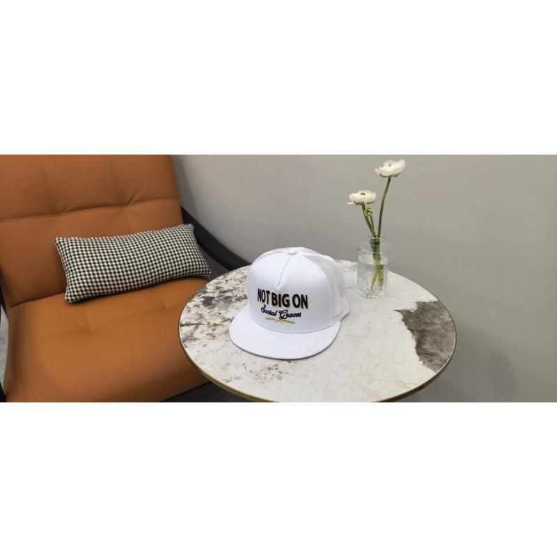 Cross-border new trendy street hip-hop hat with letter print, flat brim, unisex, adjustable - HELLO model