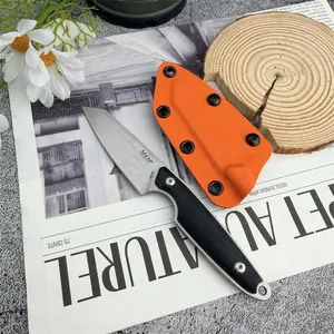 New Hiking Jungle Knife Sheath, High Hardness Fixed Straight Blade, 8cr13mov Blade, Micarta Handle, Outdoor Camping Fishing Tool, Daily Festival Gift