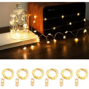 6 Packs 6.6ft 20LEDs Star Fairy Lights Battery Operated,Mini Star String Lights,Waterproof Twinkle Starry Light for DIY Gift Bottle Table Christmas Ramadan Wedding,Silver Wire,Warm Whitefidget toys