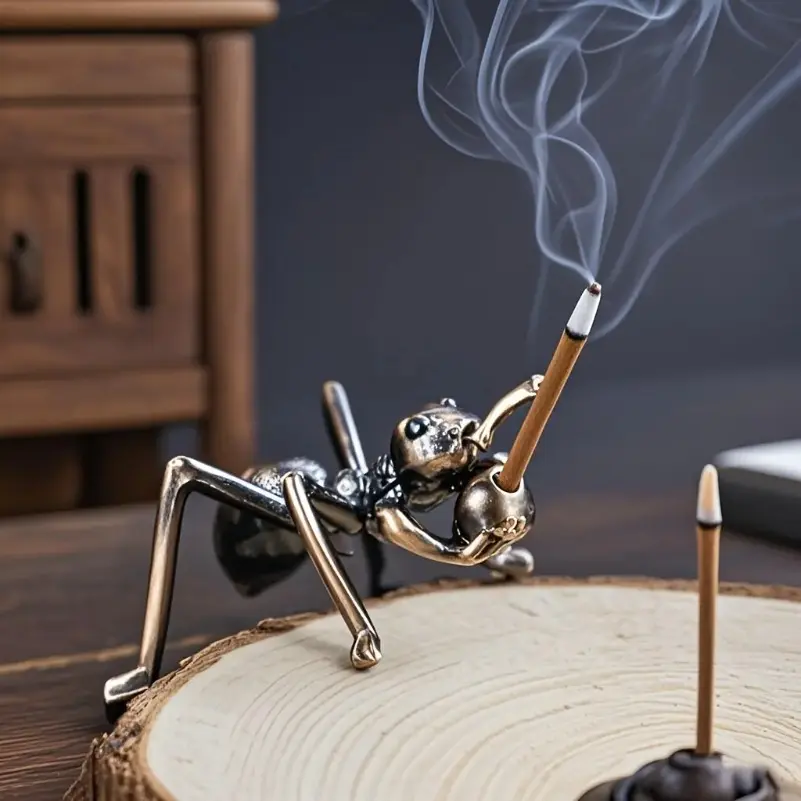 Ceramic Owl Birds Incense Stick Holder - Zen Aromatherapy Burner, Home Office Desktop Decor Ornament, Gift for Women’s Yoga Relaxation Spiritual Stress Relief, All Seasons Indoor Use