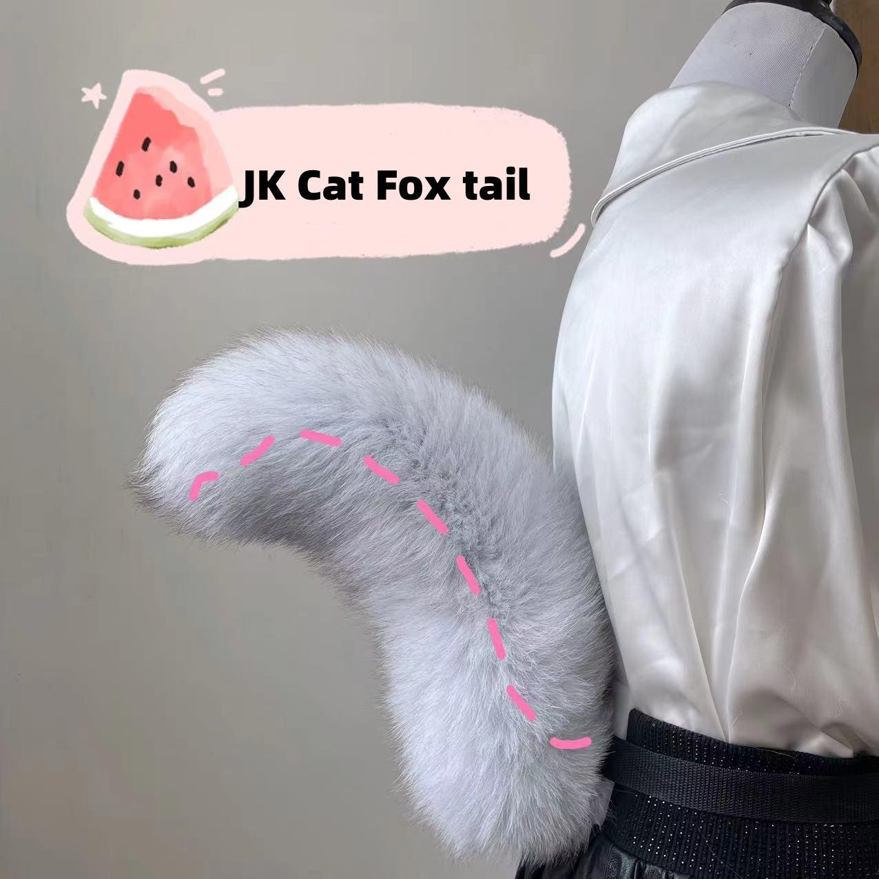 Anime Halloween Fox Tails Plush Cosplay Costume Faux Fur Big Tails Flexible JK Cat Fox Furry Tail Performance Props Fursuit Tail