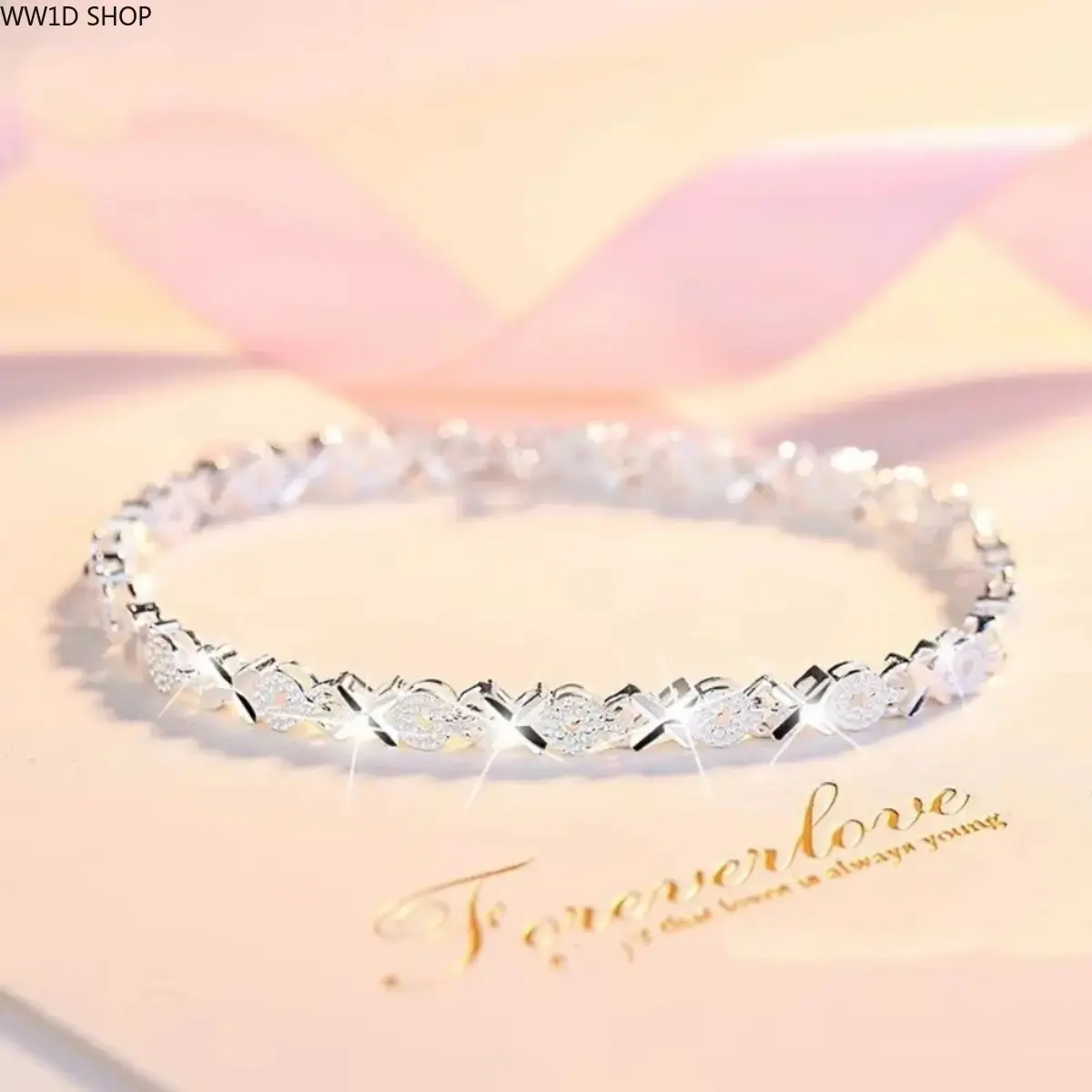 925 Sterling Silver Bracelet for Women - Elegant Baroque Style Chain, Adjustable and Hypoallergenic for Weddings and Ceremony, Peppy, Glamorous, Romantic