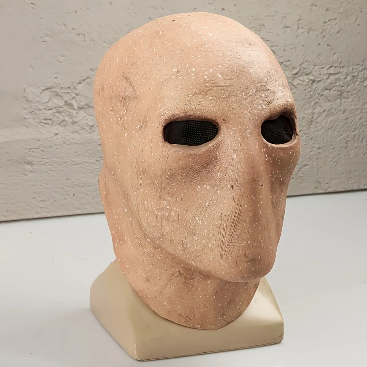 Horror Latex Mouthless Alien Head Realistic Mask Adult Halloween Cosplay Spooky Costume Party Props Full Head Creature Creepy Monster Headgear Universal Fit Masquerade Stage Performance Photo Accessories Kit
