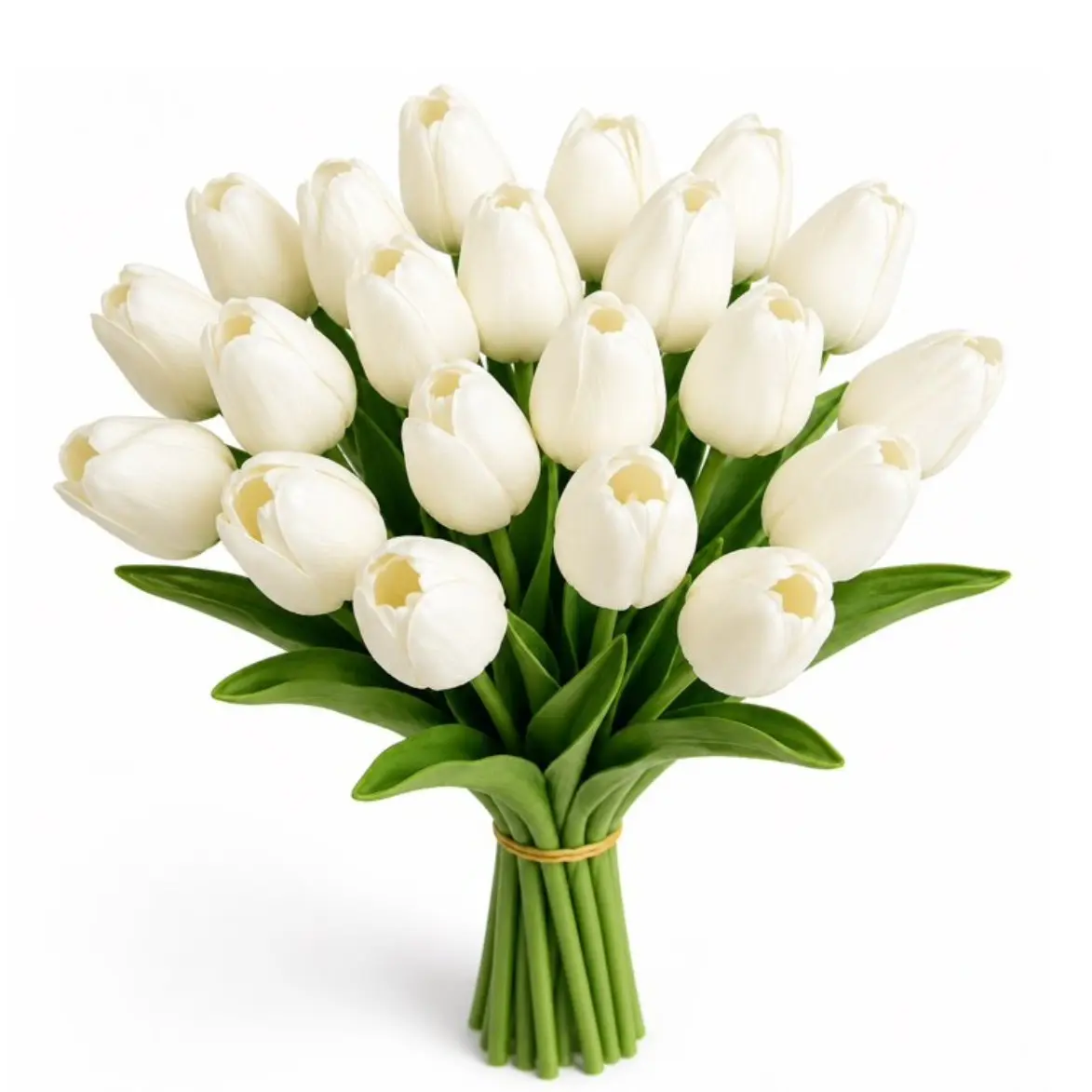 20pcs Realistic Artificial Tulips, 13.5 Inch Fake Tulip Bouquet, Wedding Floral Arrangement, Home Decorative Flowers
