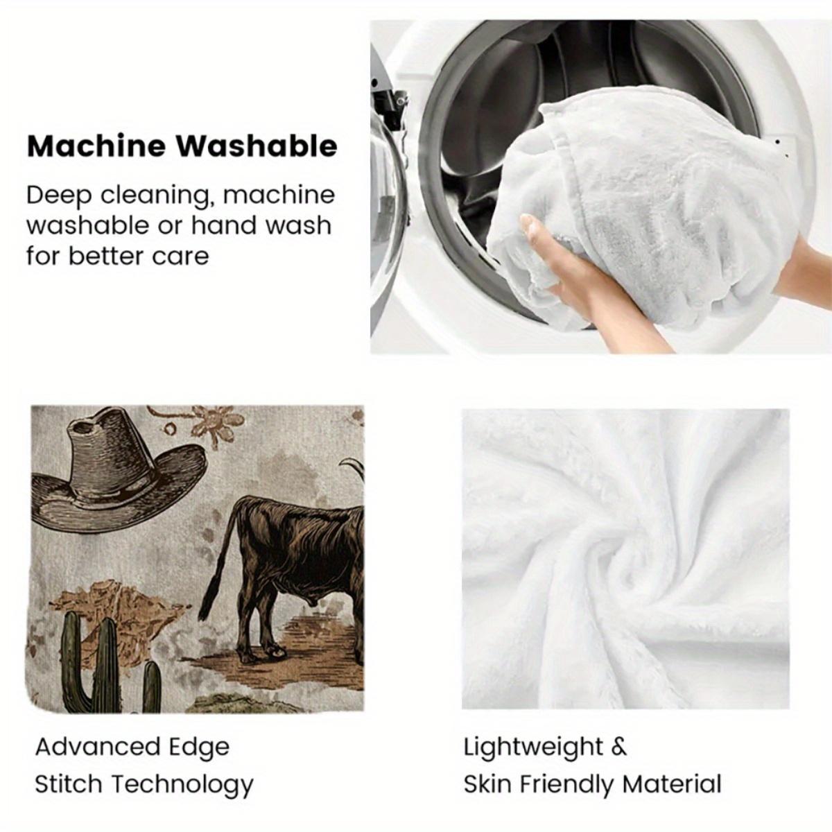 Personalized Western-Cowboy Themed Lightweight Blanket For Home Decor, All-Season Comfort Suitable As A Warm Cozy Blanket For Home Sofas, Bedding, Office Napping, Travel, And Camping, Perfect As A Gift For Friends And Family