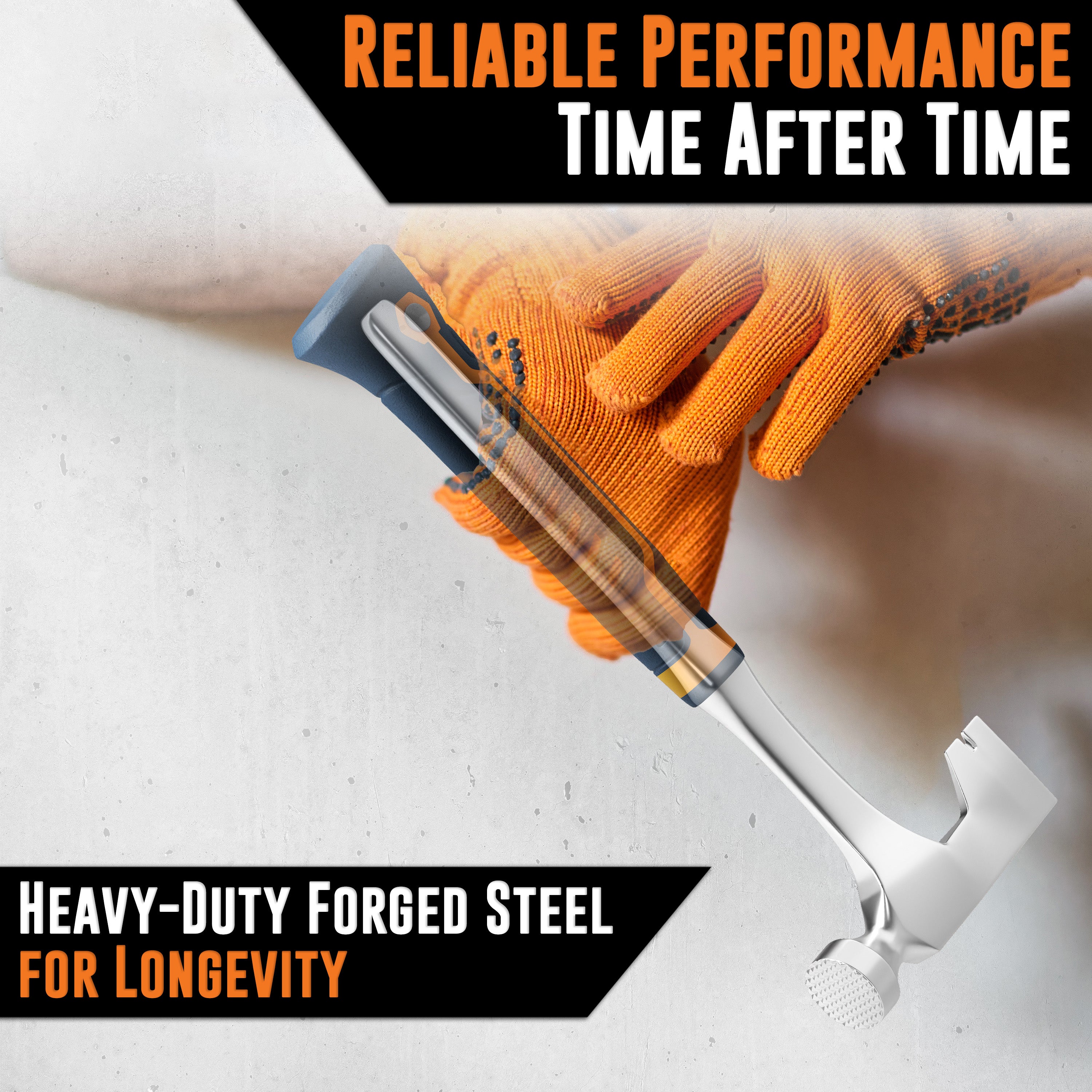 Drywall Hammer Hatchet – Heavy Duty 14 Oz Hammer for Drywall – Lath Hammer