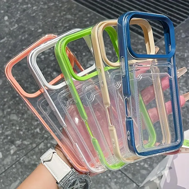 Three in one high transparency phone case protective case designed specifically for iPhone 17 17Pro 17Promx 17AIR, with enhanced lens protection