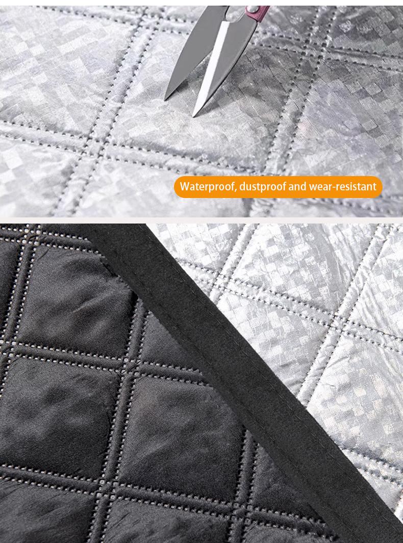 Hook & Loop Thermal Curtain – Extra-Thick Insulated & Soundproof, Multi-Functional Energy-Saving Sliding Barn Door & Window Cover, Easy to Install, Warm in Winter & Cool in Summer