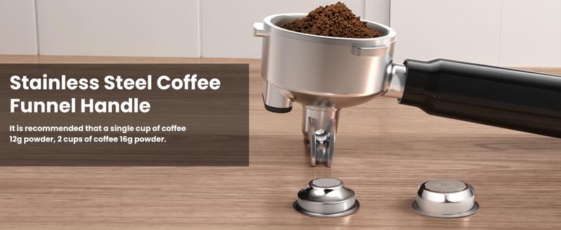 Kismile Espresso Machine with Cold Brew, Professional Espresso Maker with Milk Frother Steam Wand for Latte & Cappuccino, Espresso Coffee Machine with LED Display for Home Use(Stainless Steel)