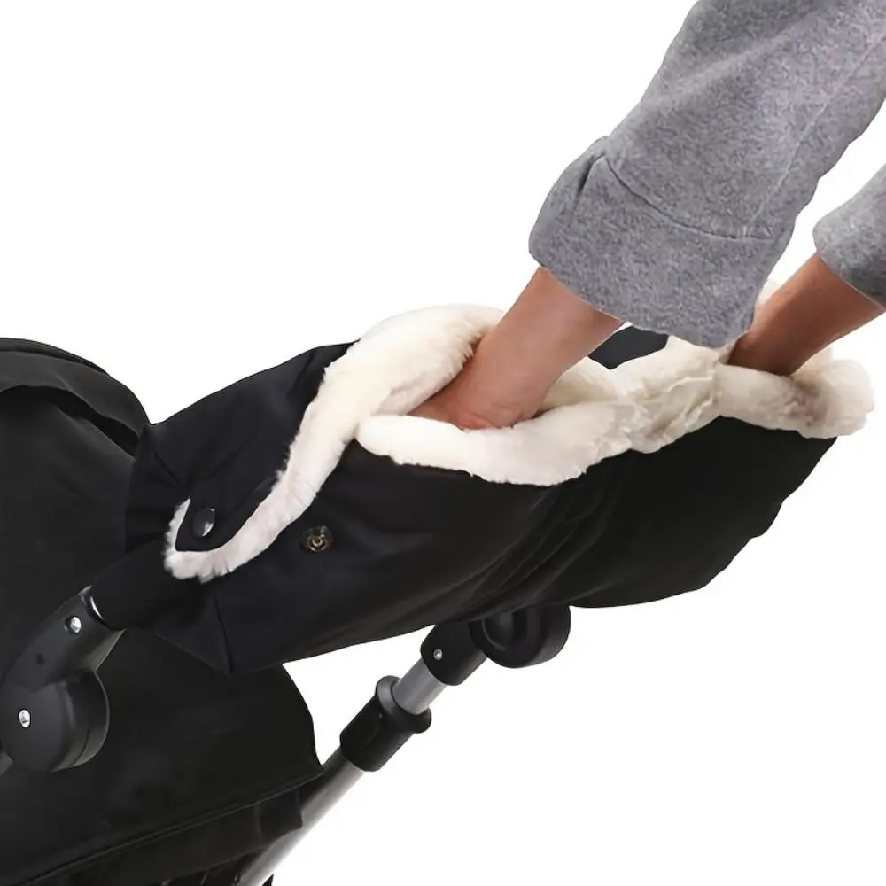 Windproof Gloves for Strollers - Suitable for Stroller Handles, These Warm Gloves Are Designed for Cold Weather, Featuring a Plush Lining And Windproof Cover for Strollers | Winter Accessories for Strollers