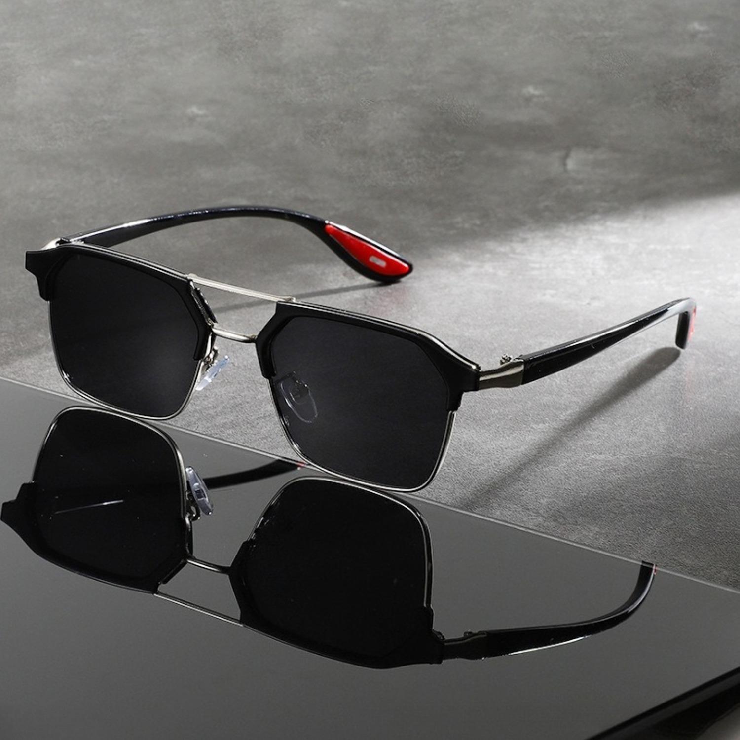 2026 New Polarized Sunglasses for Men, Premium High-End Fashion Stylish Shades, Anti-Glare UV Protection Eyewear for Driving Outdoor Daily Wear