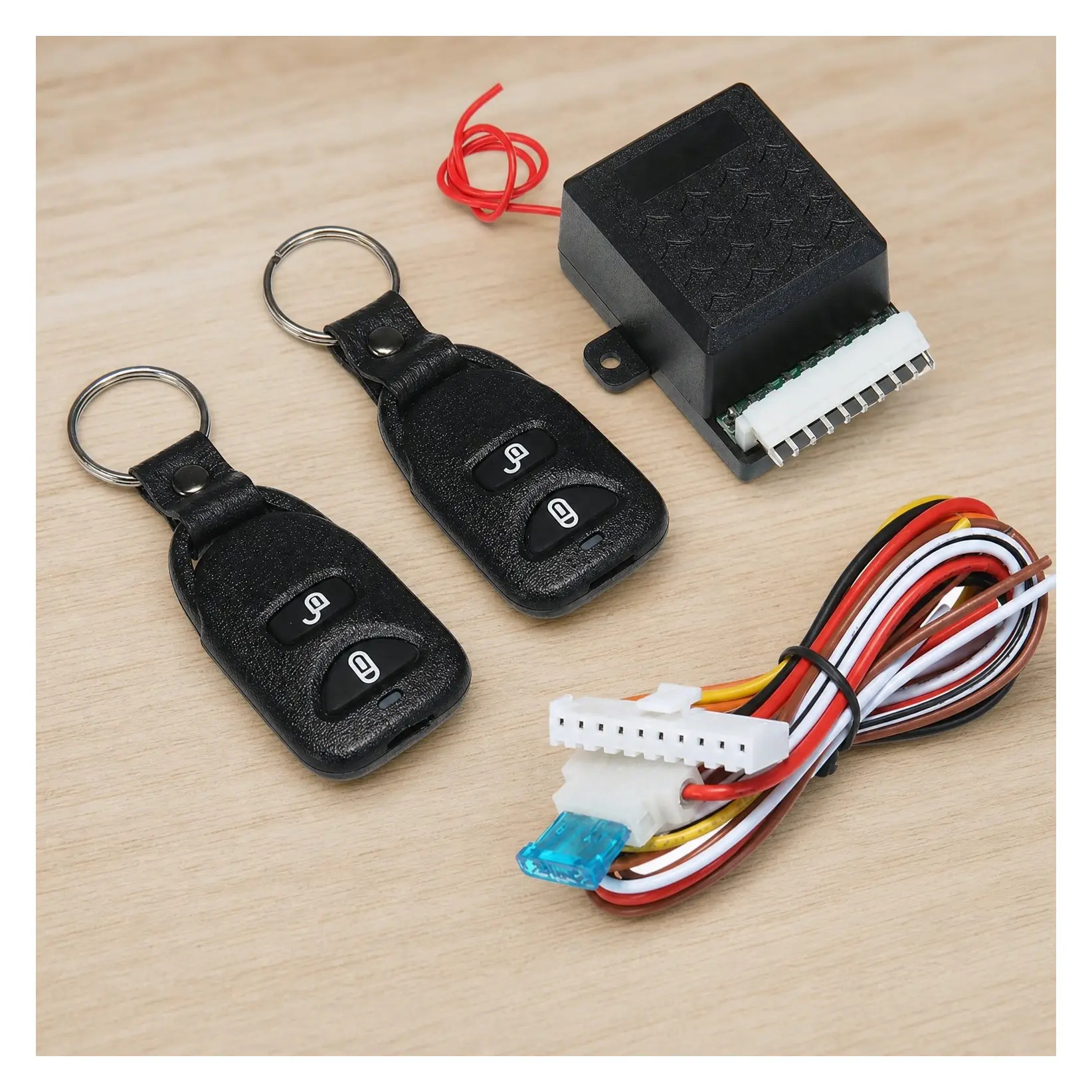 12V Universal Car Remote Central Locking Kit, Keyless Entry System with 2 Remote ControlsGift