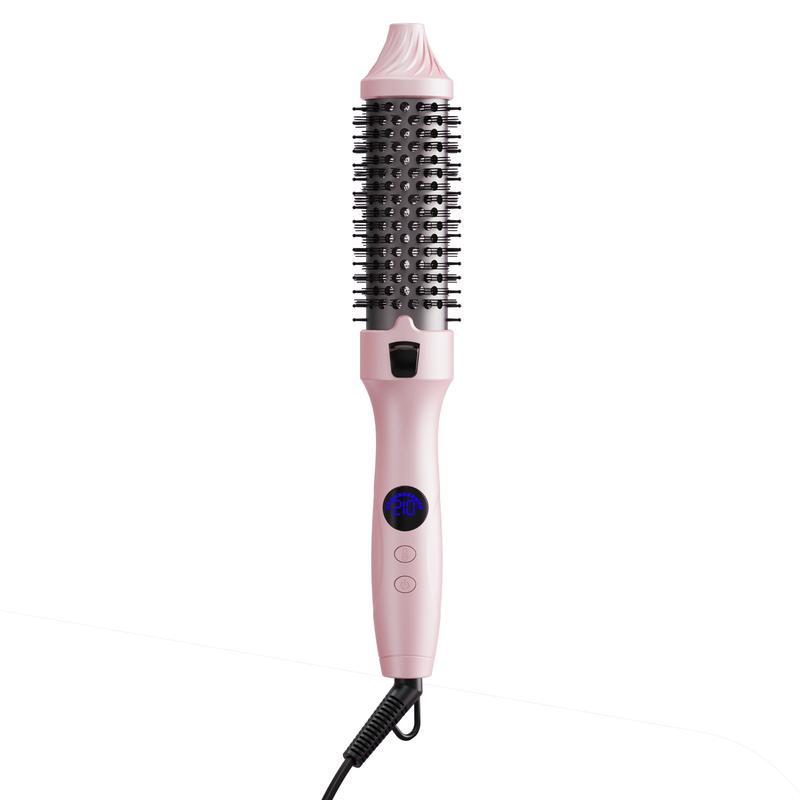 Thermal Brush For Blowout Look, 1.5 Inch Heated Round Brush,00 million negative ions, no hairknots,Smooth out the frizz,Curling Iron Brush With 10 Temperature Control, Hot Brush Styler Thermal Round Brush For Travel,Home, School,Not A Blowdryer