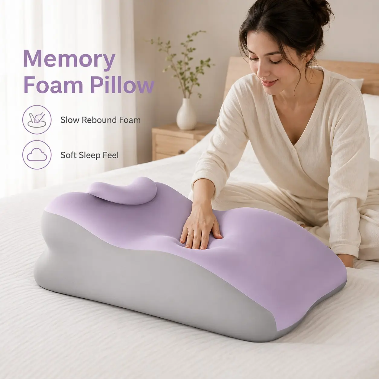 Double Person Shared Cushion Pillow with Support Pad, Multi-Angle Design for Living Room and Bedroom, Washable Cover, Durable and Comfortable
