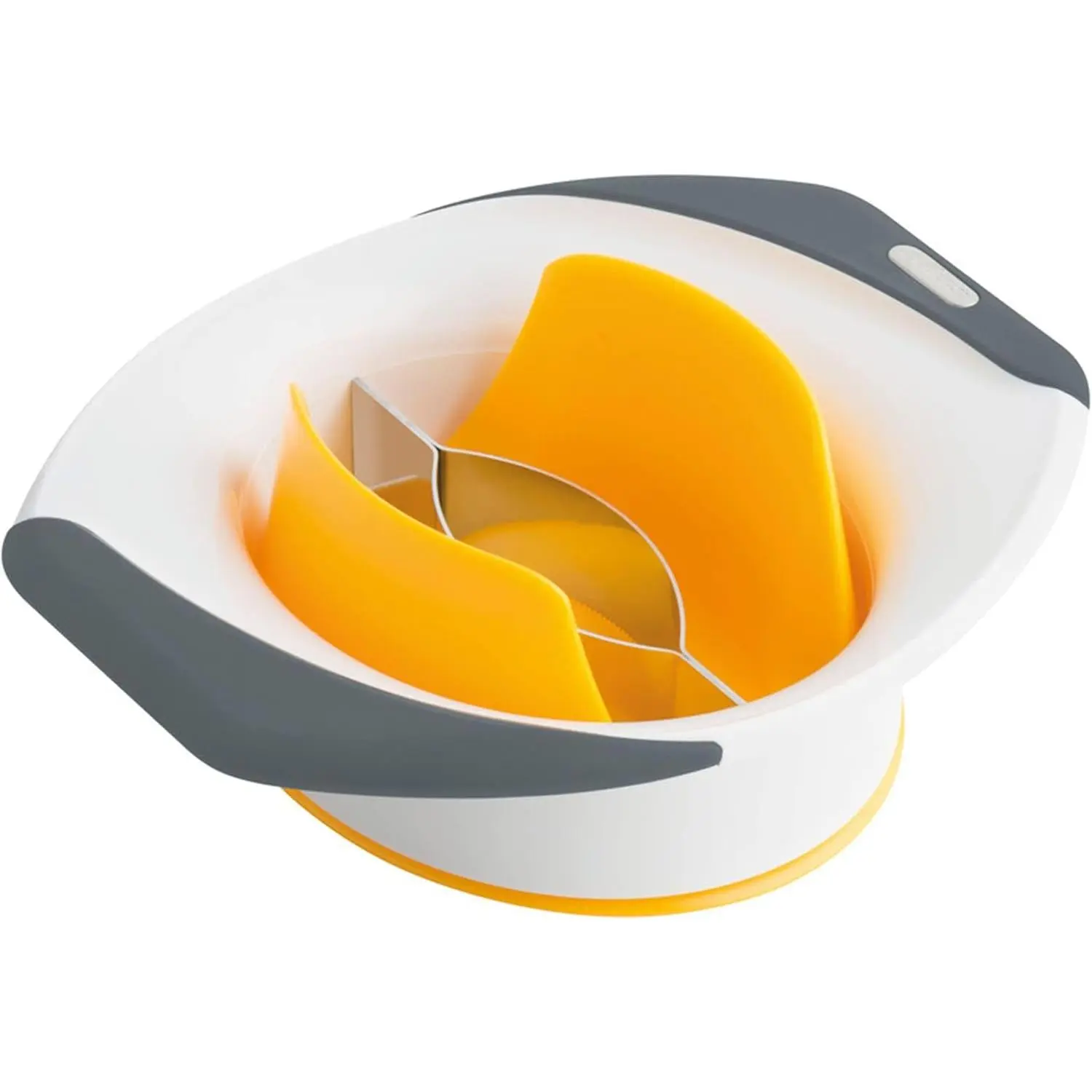 Mango Slicing and Peeling Tool - Mango Slicer, Peeler, and Corer - Mango Cutter with Stainless Steel Micro-Blades - Dishwasher-Safe Kitchen Tool and Gadget