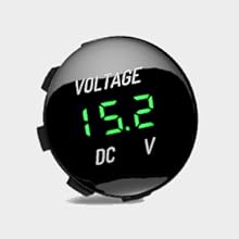 Nilight 5Gang Green Rocker Switch Panel w/ Dual USB Voltmeter Fuse