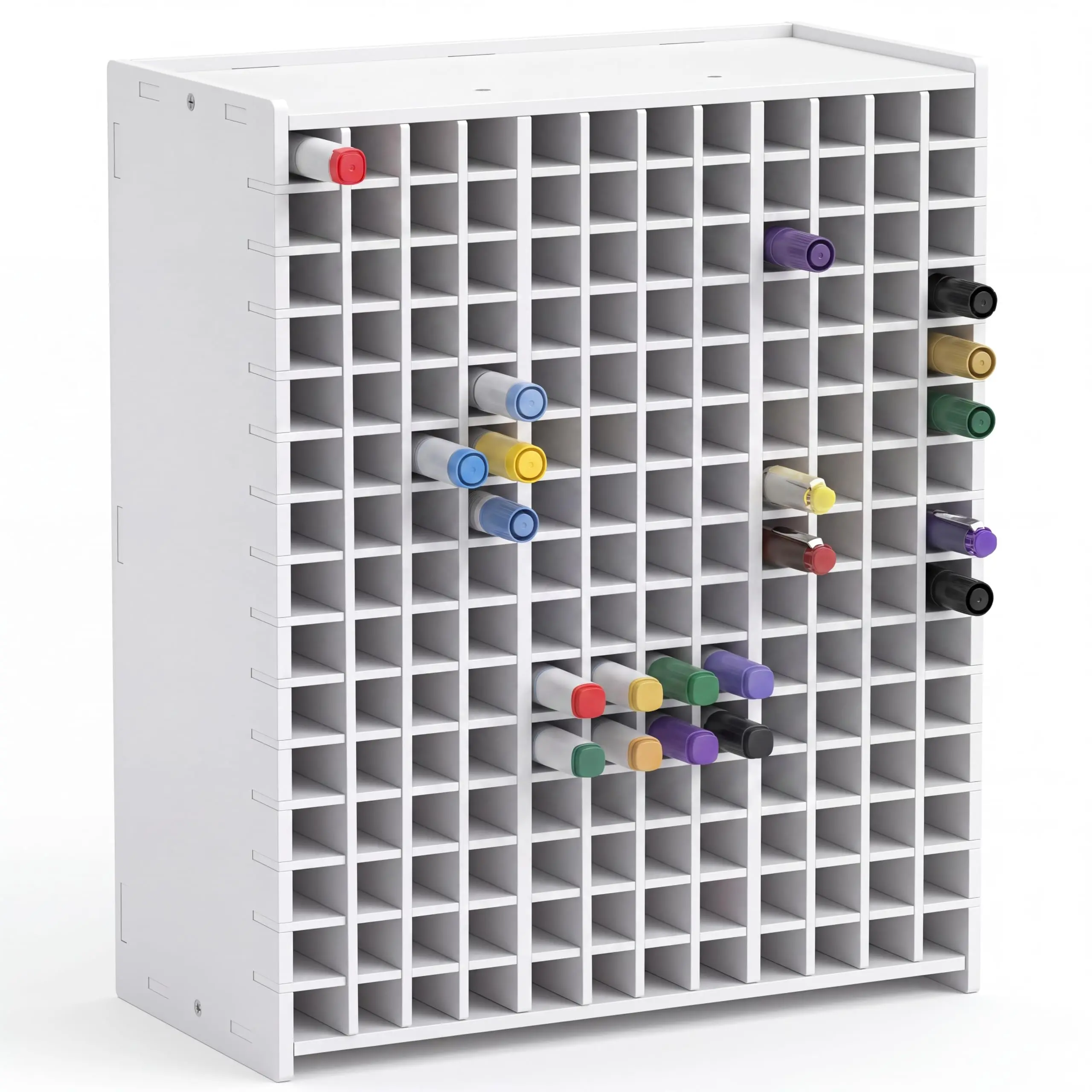 Large Marker Organizer with 180, 270, or 300 Slots - Versatile Storage Solution for Efficient Marker and Pen Organization, Ideal for Artists, Students, and Office Use, Durable and Spacious Design