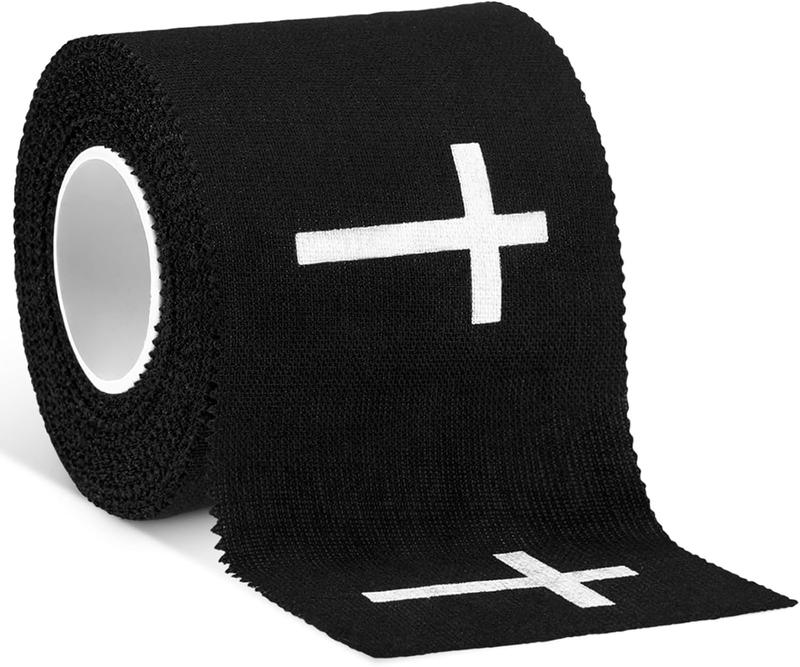 Geiserailie Christian Athletic Tape with Cross Sport Tape Wrist Warp for Football Baseball Soccer Athletes Religious Bible Verses Christian Gift for Christmas Church Members 2IN X 23FT(Black)