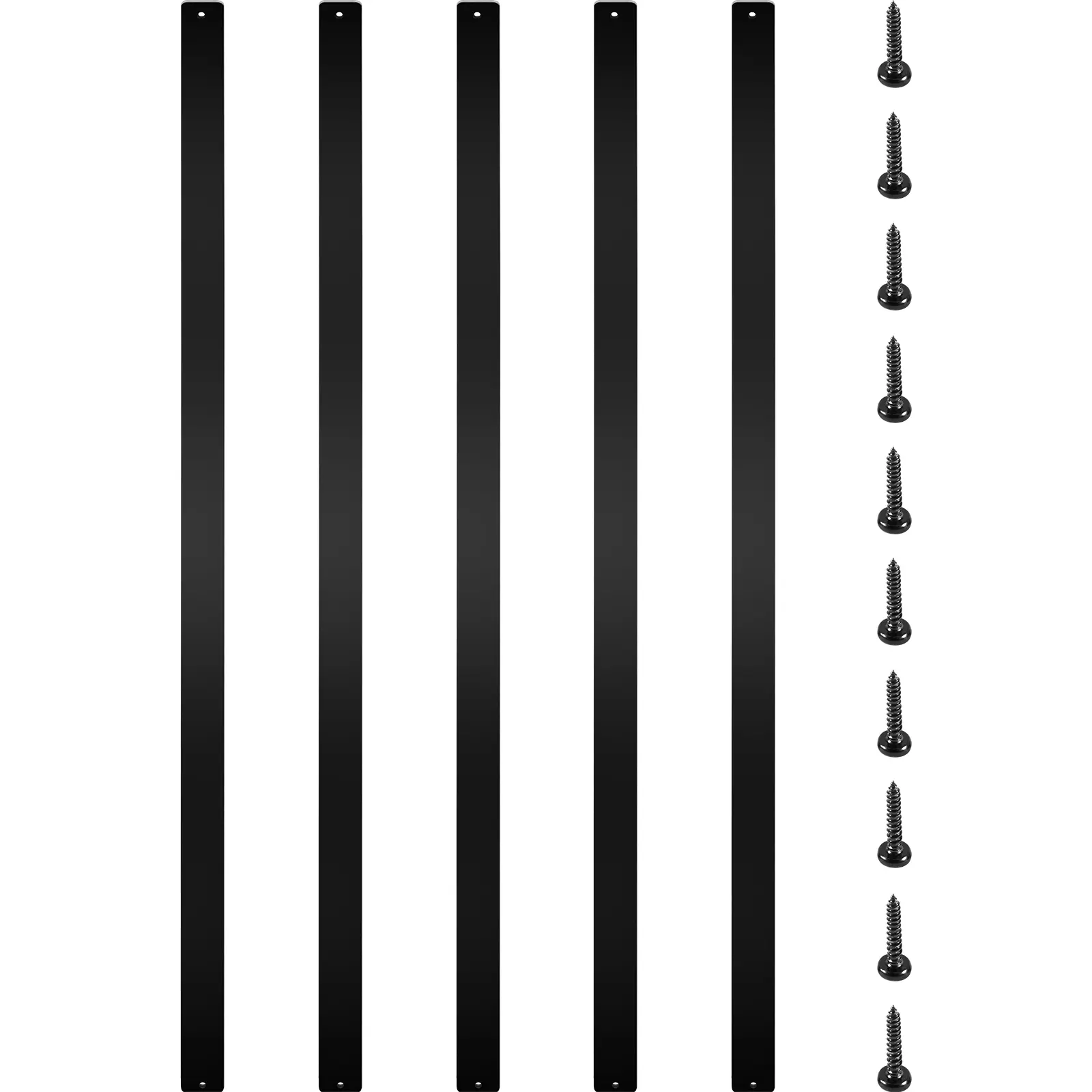 Deck Balusters, Metal Deck Spindles, Aluminum Alloy Construction, Convenient Installation, For Wood and Composite Deck, For Outdoor Stair Deck Porch