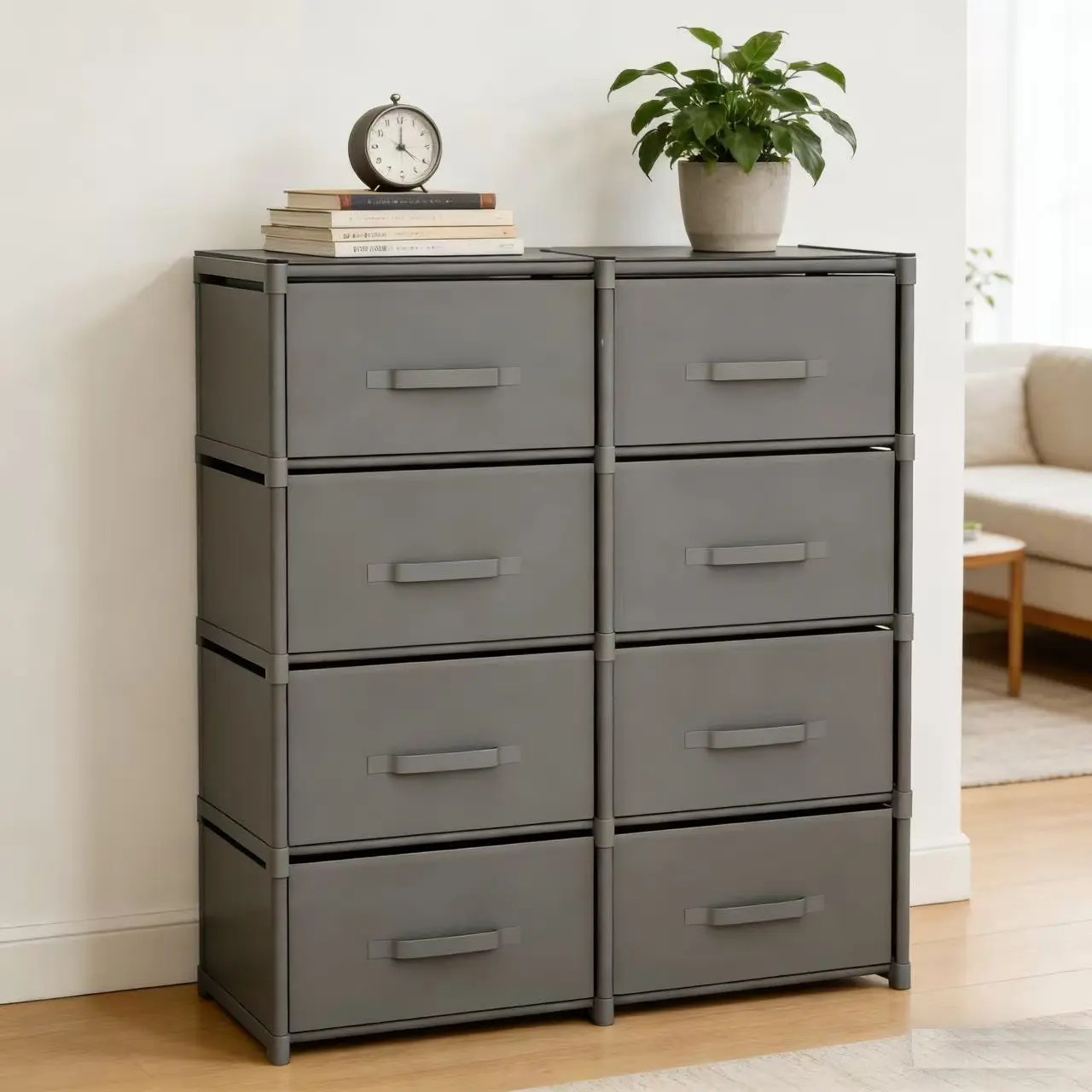 Modern Standalone Bedside Cabinet, Durable Multi-Drawer Storage, Space-Saving Furniture, Easy Installation, Mobile Design, Office & Bedroom Use