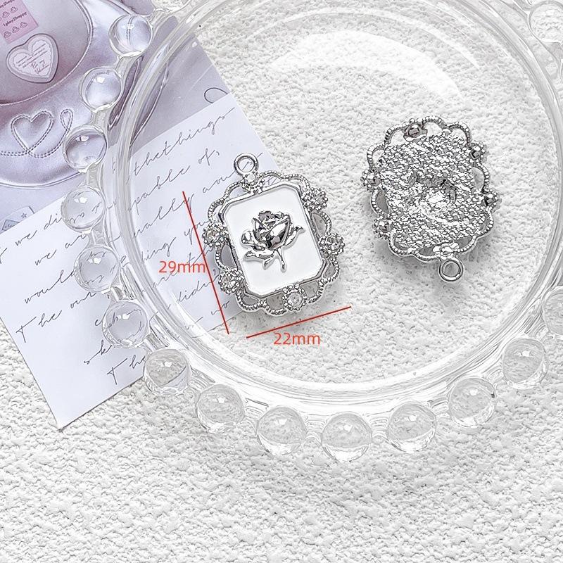 Alloy Sweet Jelly Color Bear Moon Butterfly Pendant DIY Handmade Jewelry Bracelet Necklace Bead Accessories