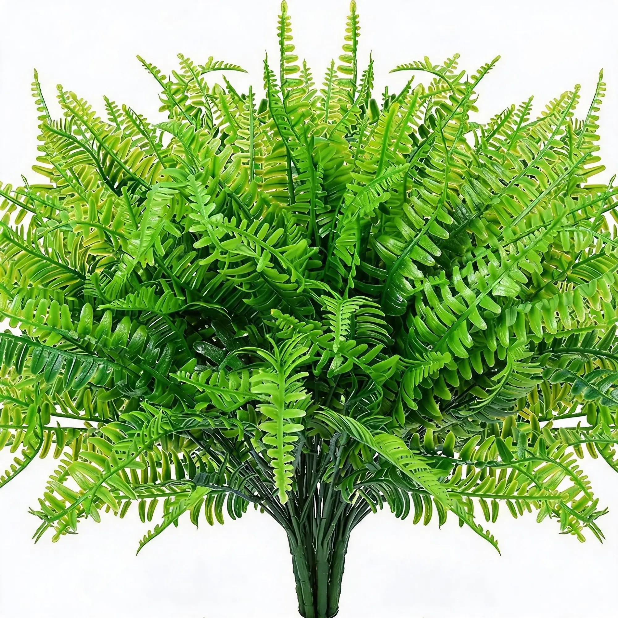 Artificial Boston Fern Plant, 22 Pcs/Set Fake Plastic Plants Faux Decorative Plants for Home, Wedding and Balcony, Home Decor Supplies and Garden Decorations, Artificial Ferns