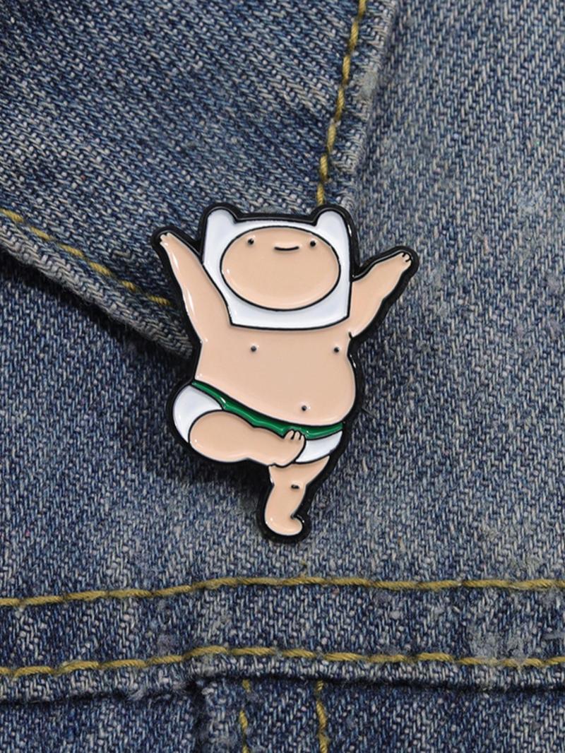 Cute Cartoon Design Brooch, Durable Metal Pins, Fashion Alloy Badge for Daily Clothing Decor, Summer 2024 Clothes Accessories for Men & Women