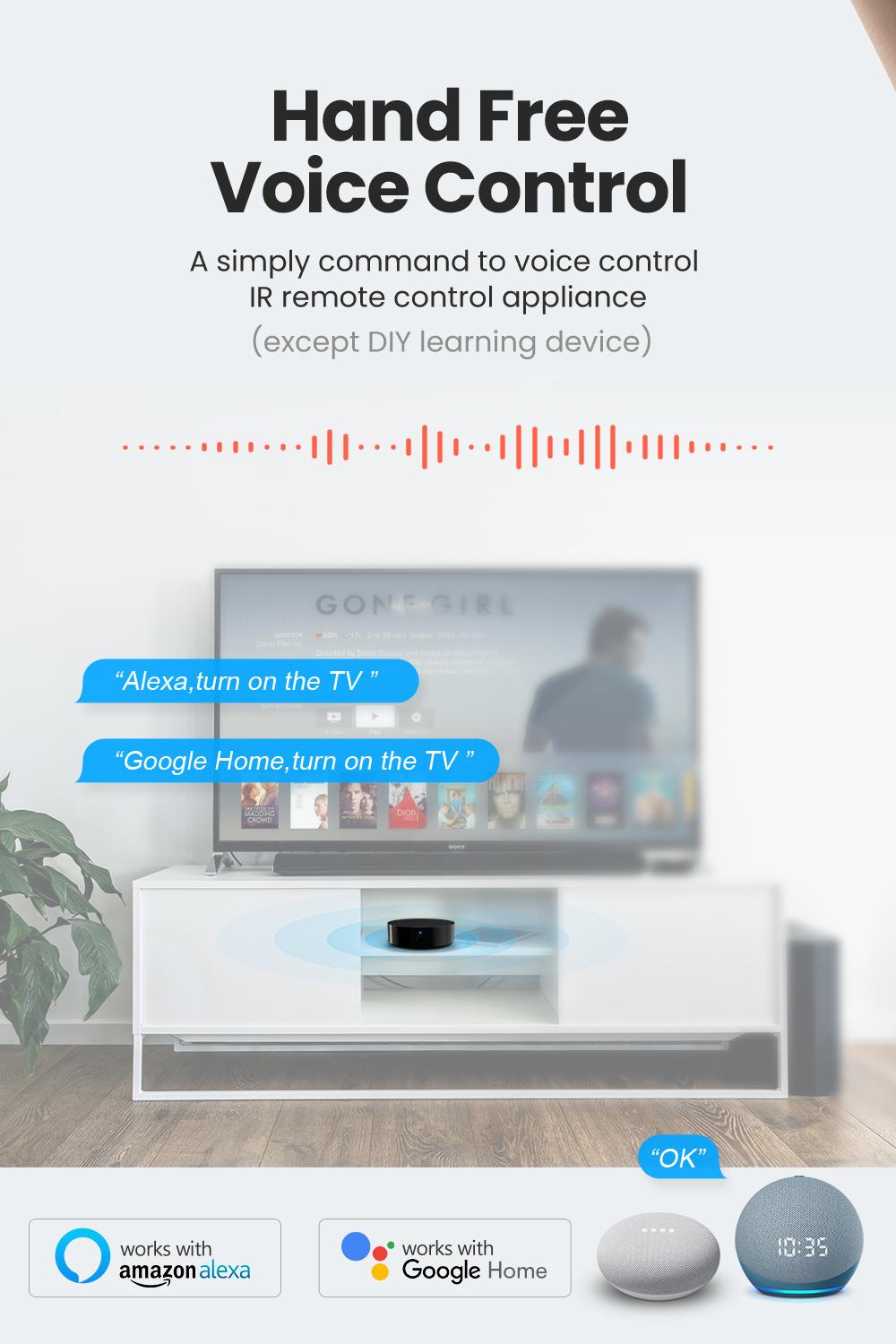 WiFi IR Remote Control Smart Home Infrared Controller for Air Conditioner ALL TV Support Alexa Google Home