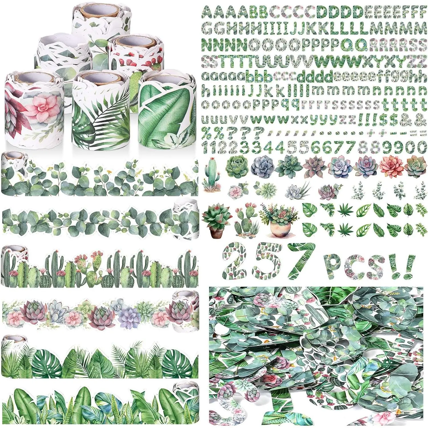 Bulletin Board Decoration Set 118 ft Scalloped Bulletin Board Borders Classroom Poster Border Trim with 257 count Letter Number Symbol Cutout for School Decor