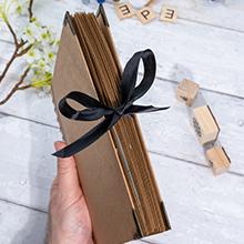 Bstorify Scrapbook Album 60 Pages (8 x 8 Inch) Brown Thick 200gsm Kraft Paper, Photo Album Scrapbook, Memory Book - Ideal for Your Scrapbooking Albums Art & Craft Projects