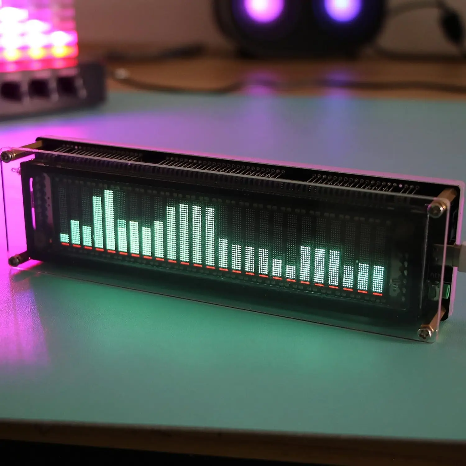 Vacuum Fluorescent Display VFD Music Spectrum Level Indicator Audio Rhythm Analyzer