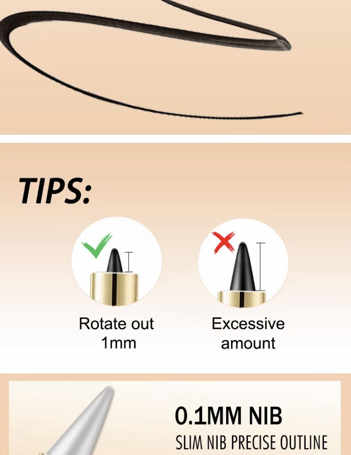 1 Gel Eyeliner Pencil, Quick-drying Eye black crayon matte Eyeliner Cream  Eyeliner,Cat Eye MakeupStencil,Smoky Eyeshadow Palette Goth Halloween Makeup Kit,girl's favorite Valentine's Day makeup gift.