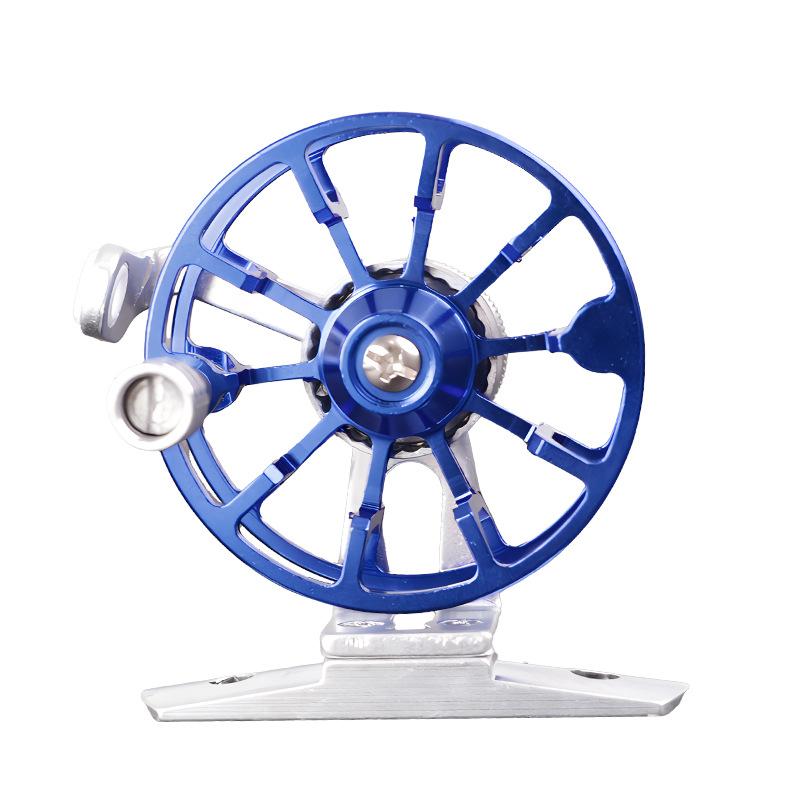 Full Metal Fishing Reel for Winter Ice Fishing & Raft Rods with Reliable Drag System & Smooth Spool Design for Stable Line Release & Retrieval baitcasters