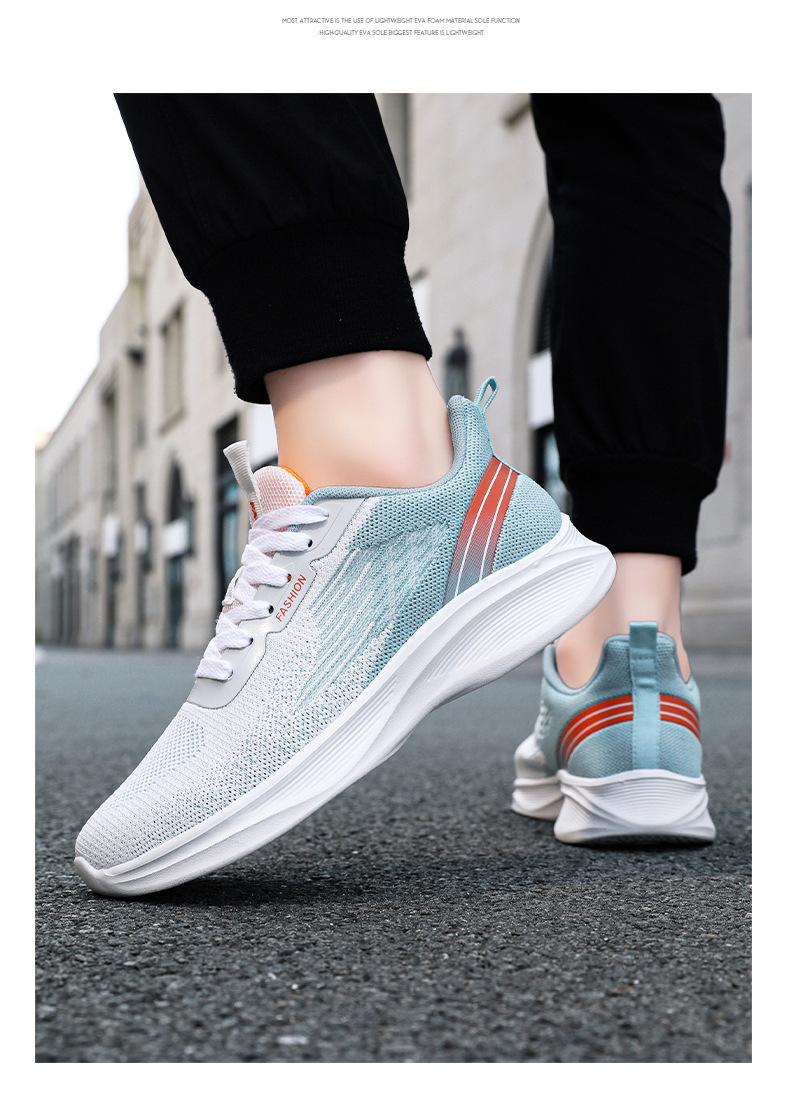 2026 Men's Sports Shoes, Men's Summer Breathable Lace-Up Running Shoes, Popular Fashionable Men's Sneakers