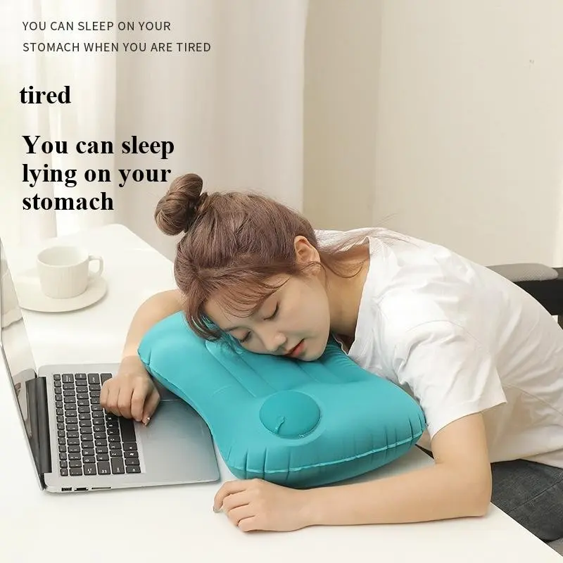 Inflatable Pillow for Outdoor Camping Trips, Ideal Waist Cushion for Long Car Rides, Comfortable Travel Accessory, Perfect for Adventures